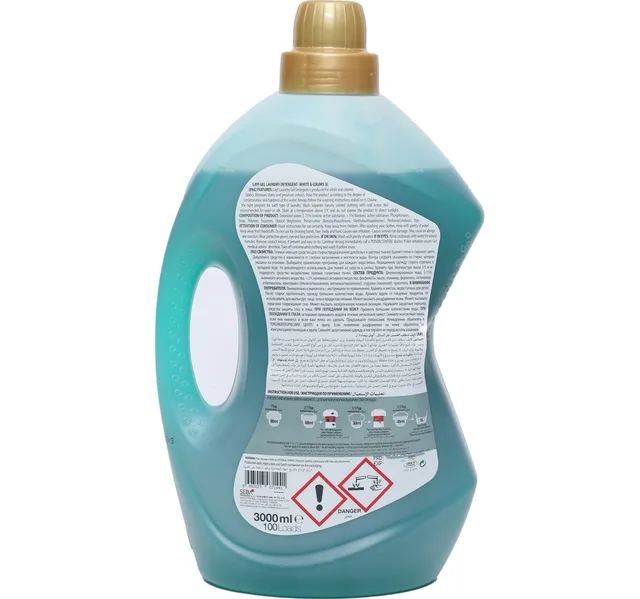 Layf Laundry Detergent Gel White Colors 3 Litres