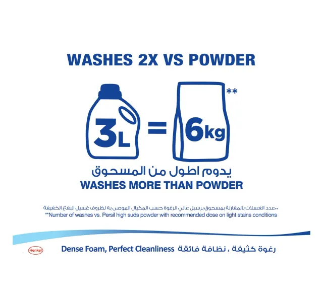 Persil White Liquid Detergent For Top Loading Machines Oud Perfume 1 Litre