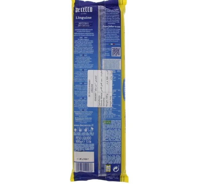 De Cecco Linguine Pasta No7 500 G