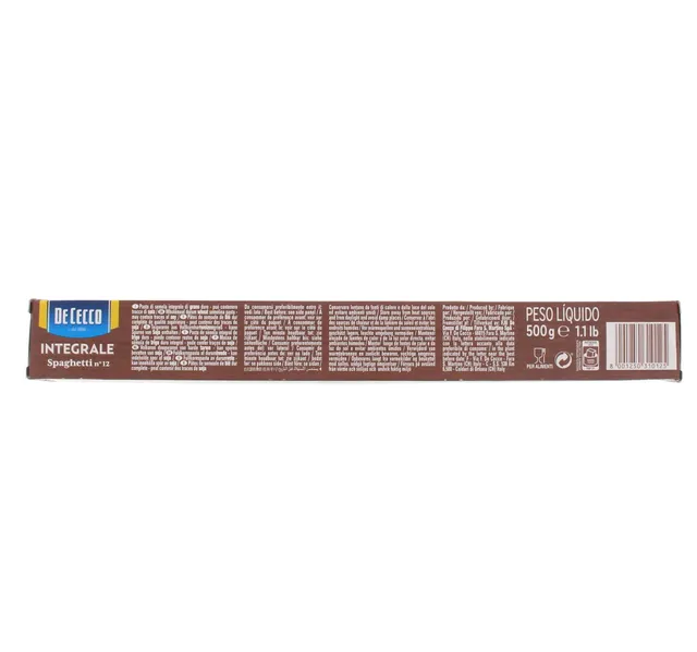 De Cecco Integrale Spaghetti No 12 500 G