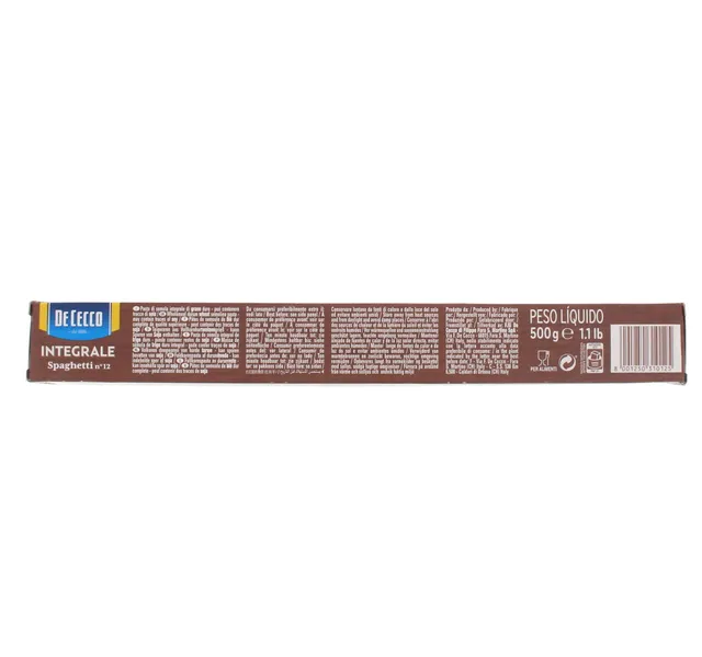 De Cecco Integrale Spaghetti No 12 500 G