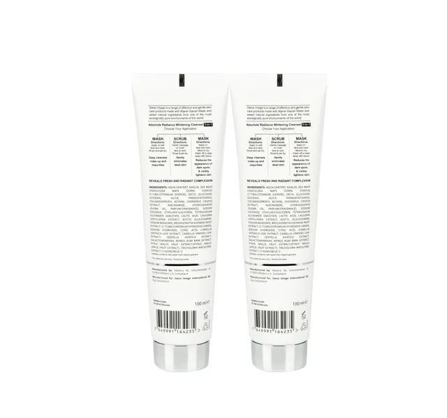 Swiss Image Face Wash 3in1 Absolute Radiance Whitening Cleanser 2 100 Ml