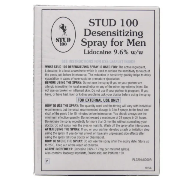 Stud 100 Desensitizing Spray for Men 12 g