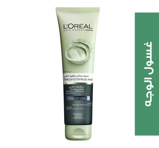Loreal Paris Skin Care Pure Clay Cleanser Black Detoxifies Clarifies 150 Ml