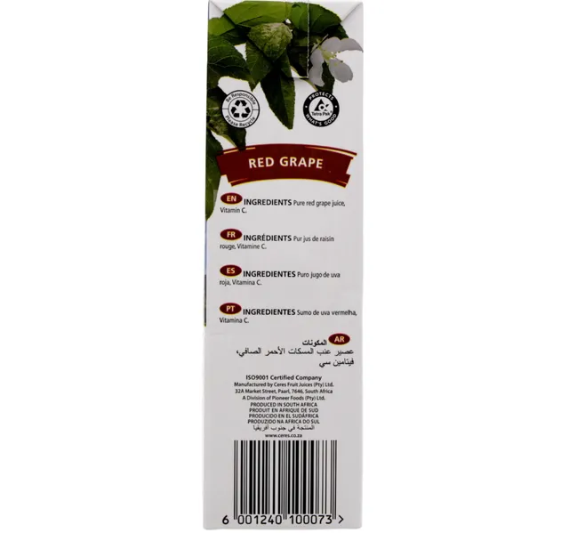 Ceres 100 Natural Red Grape Juice Blend 1 Litre