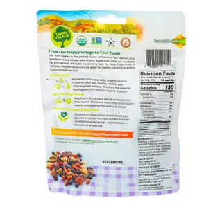 Happy Village Organic Soft Dried Fruit Medley 170 G
