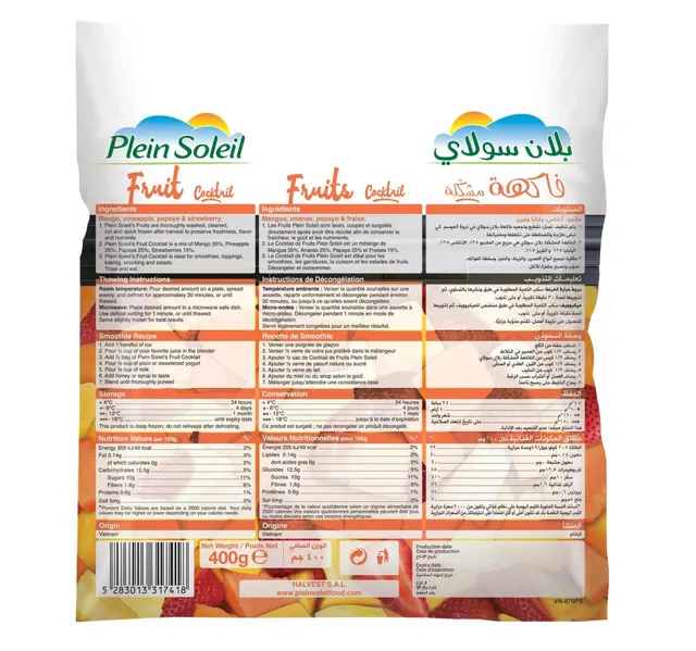 Plein Soleil Fruit Cocktail 400 g
