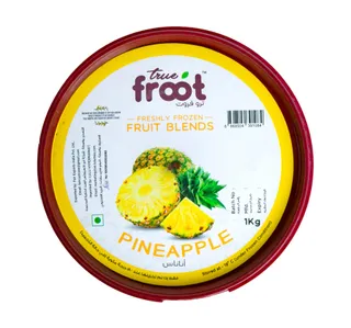 True Froot Freshly Frozen Pineapple Fruit Blend 1 Kg