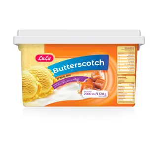 LuLu Butterscotch Ice Cream 2 Litres