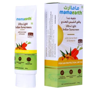 Mamaearth Ultra Light Indian Sunscreen Spf 50 Pa 80 Ml