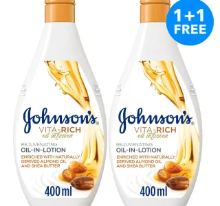 Johnson S Vita Rich Oil Infusion Rejuvenating Oil In Lotion Value Pack 2 X 400 Ml