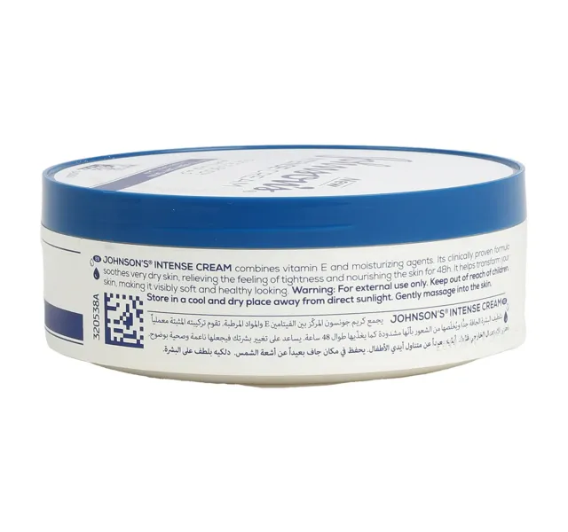 Johnson S Intense Dry To Very Dry Face Body Cream 200 Ml