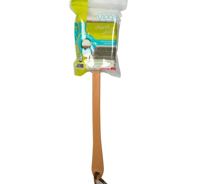 Fomme Bamboo Linen Bath Sponge With Handle 1 Pc