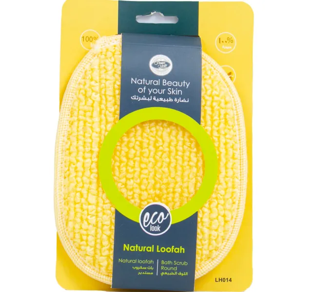 Home Mate Natural Loofah Round 1 Pc
