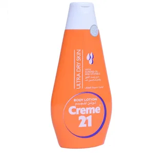 Cream 21 Ultra Dry Skin Body Lotion with Almond Oil and Vitamin E 400 ml