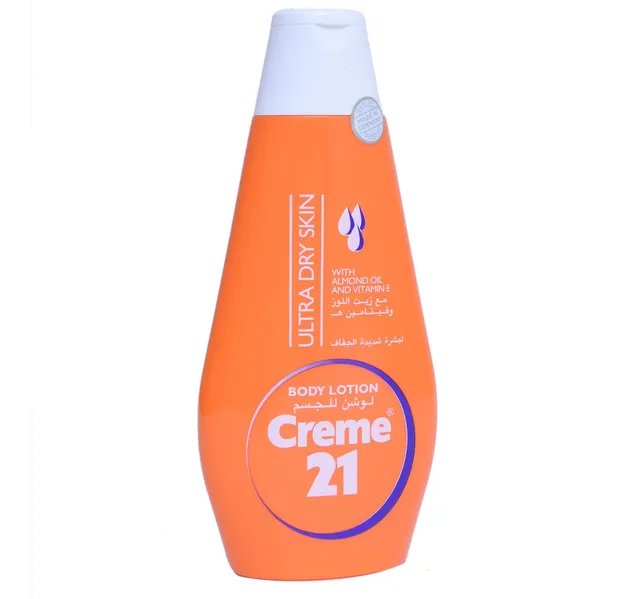 Cream 21 Ultra Dry Skin Body Lotion with Almond Oil and Vitamin E 400 ml
