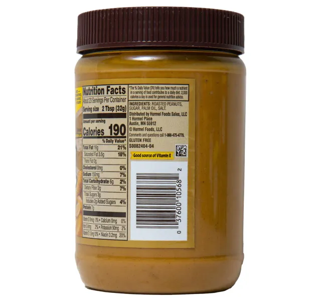 Skippy Natural Creamy Peanut Butter Spread 751 G