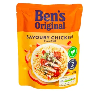 Ben S Original Savoury Chicken Flavour Microwave Rice 220 G