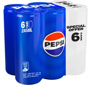 Pepsi Can Value Pack 6 X 245 Ml
