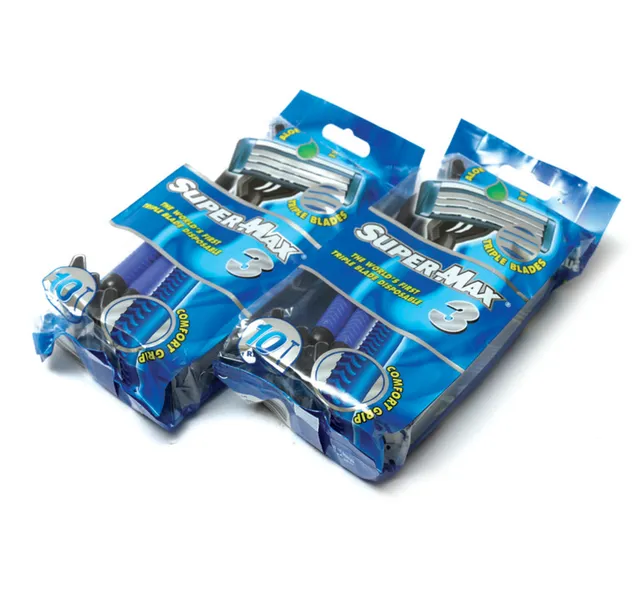 Super Max Triple Blade Disposable Razor Value Pack 20 pcs