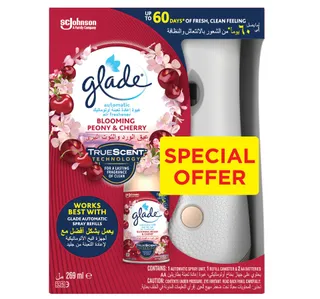Glade Blooming Peony And Cherry Automatic Spray Unit Refill Value Pack 269