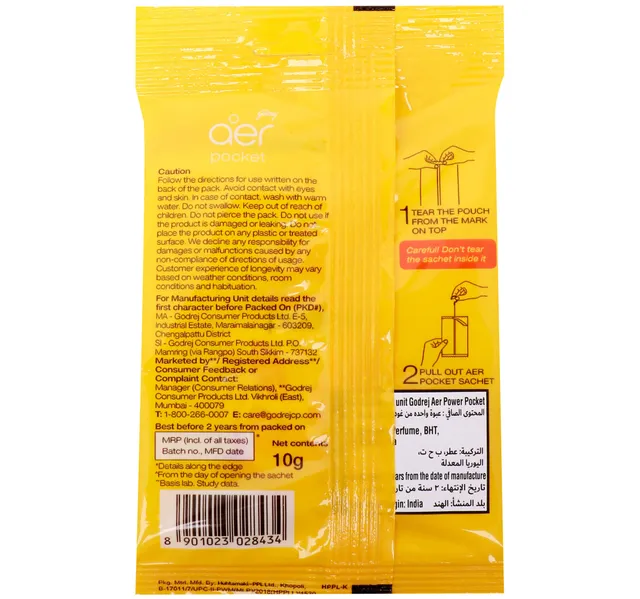Aer Power Pocket Bathroom Freshener Tangy Delight 10 G