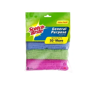 Scotch Brite Microfiber General Purpose Cloth 2 5 Pcs