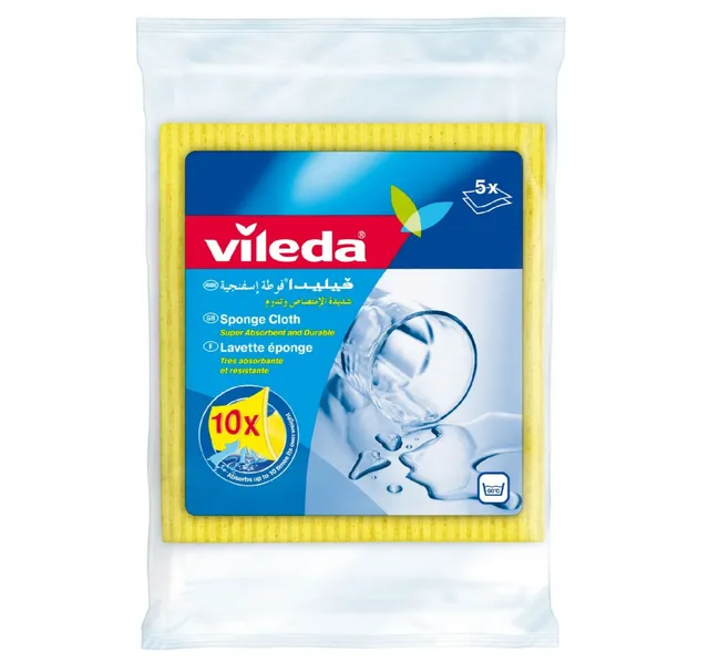 Vileda Sponge Cloth Cleaning Cloth 5 Pcs