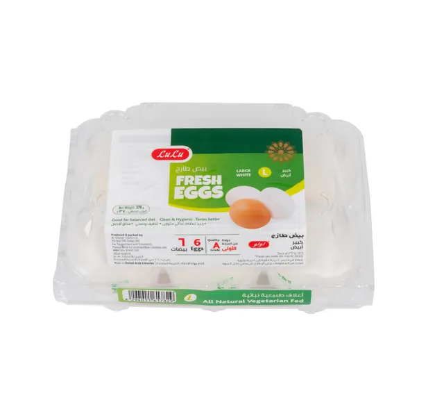 LuLu White Fresh Eggs Large 6 pcs