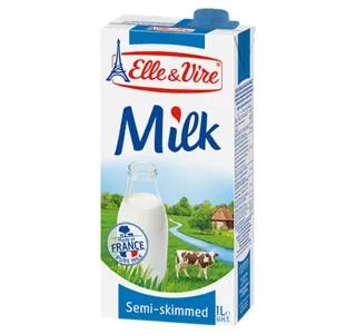 Elle & Vire Semi Skimmed Milk 1 Litre
