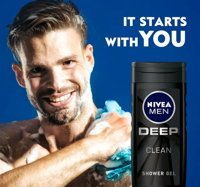 Nivea Men Deep Clean Shower Gel Value Pack 2 250 Ml