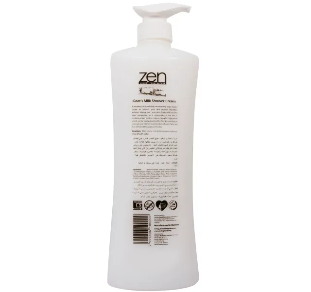 Zen Shower Cream Goats Milk Vitamin E 1 Litre