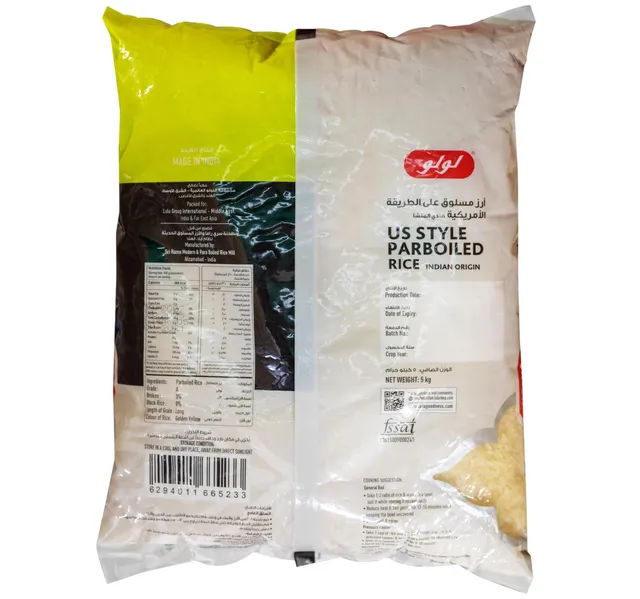 Lulu Us Style Parboiled Rice 5 Kg