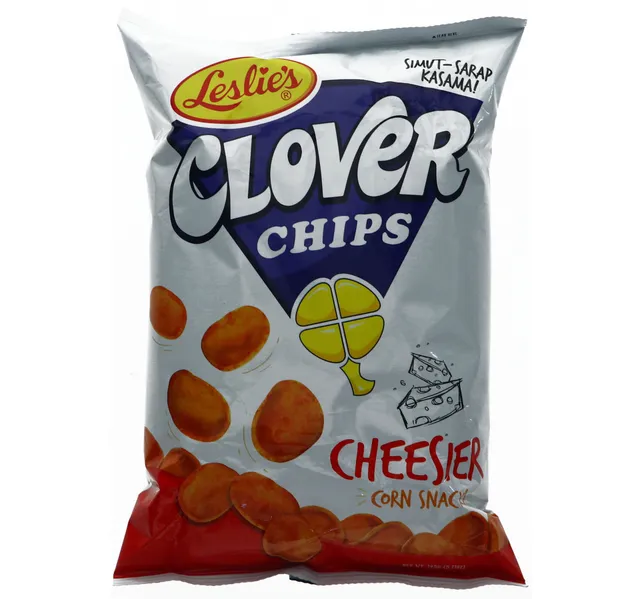 Leslie S Clover Chips Cheesier Corn Snack 145 G