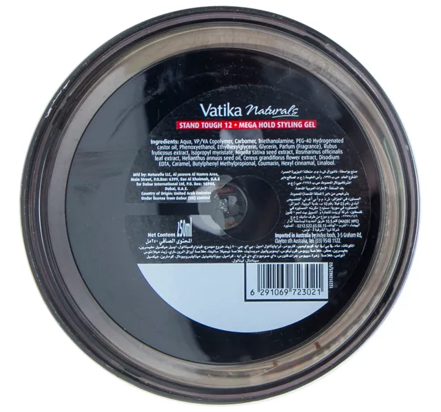 Vatika Stand Tough Mega Hold 12 Styling Gel 250 Ml