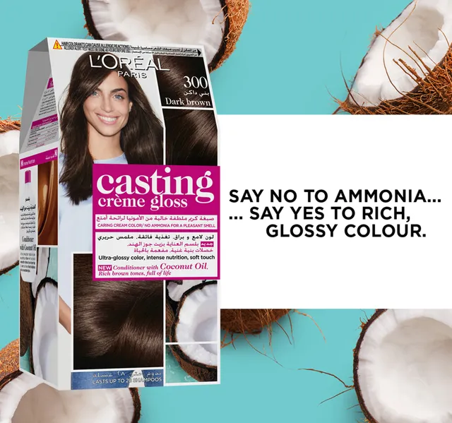 Loreal Paris Casting Creme 300 Gloss Dark Brown 1 Pkt