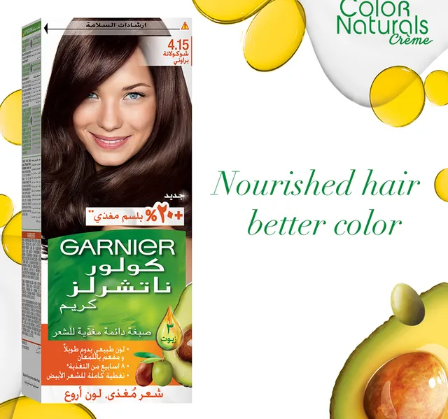 Garnier Color Naturals Creme Nourishing 415 Brownie Chocolate 1 Pkt