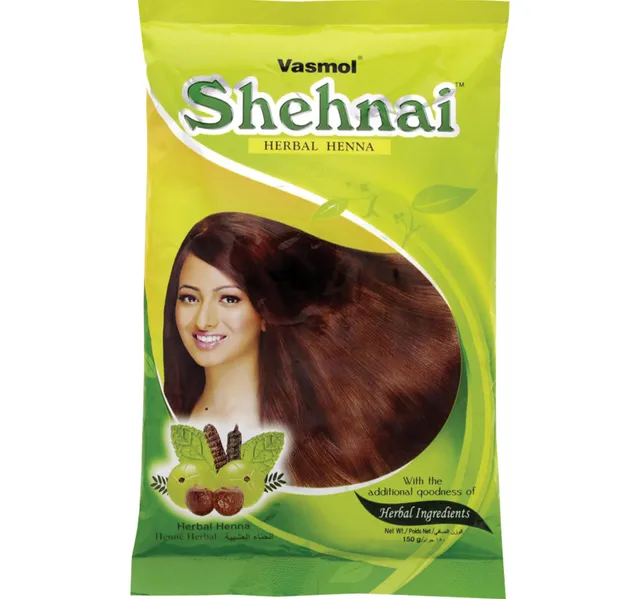 Vasmol Shehnai Plus Henna Powder Dark Brown 150 G