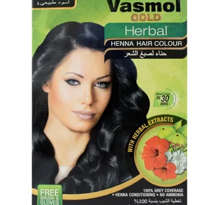Vasmol Gold Herbal Henna Black 6 10 G