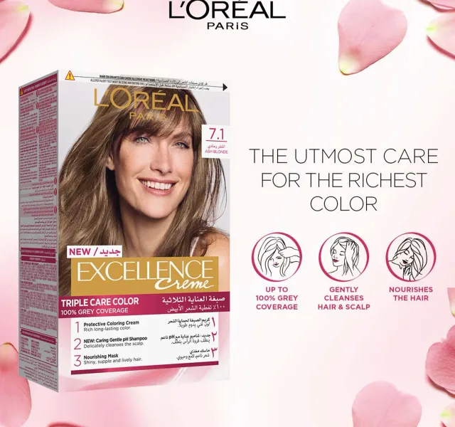 Loreal Paris Excellence Creme 71 Ash Blonde 1 Pkt