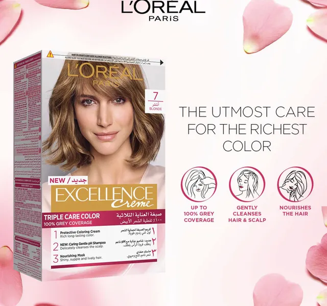 Loreal Paris Excellence Creme Color 7 Blond 1 Pkt