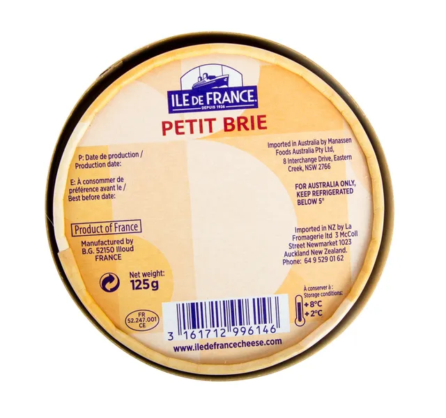 Ile De France Petit Brie Cheese 125 G