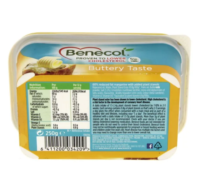 Benecol Buttery Taste Spread 250 G