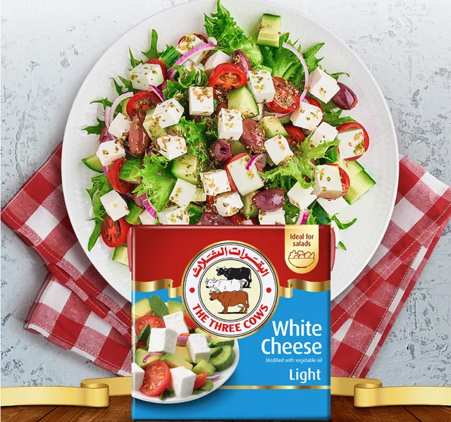 The Three Cows Light White Cheese 500 g