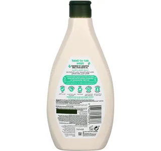 Johnsons Naturally Sensitive Organic Aloe Vera Headtotoe Wash 395 Ml