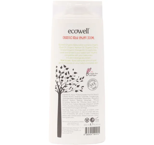 Ecowell Organic Baby Lotion 300 Ml
