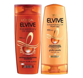 Loreal Paris Elvive Extraordinary Oil Jojoba Shampoo 400 Ml Conditioner