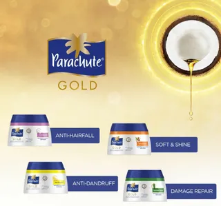 Parachute Gold Coconut Lemon Hair Cream 140 Ml