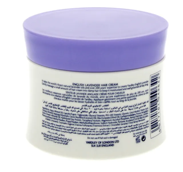 Yardley English Lavender Hair Cream 150G