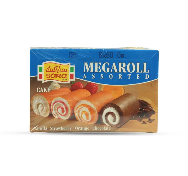 Sara Mega Roll Assorted 6 60 G